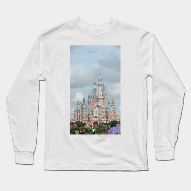 Shangahi Storybook Castle Long Sleeve T-Shirt by Coco Traveler 